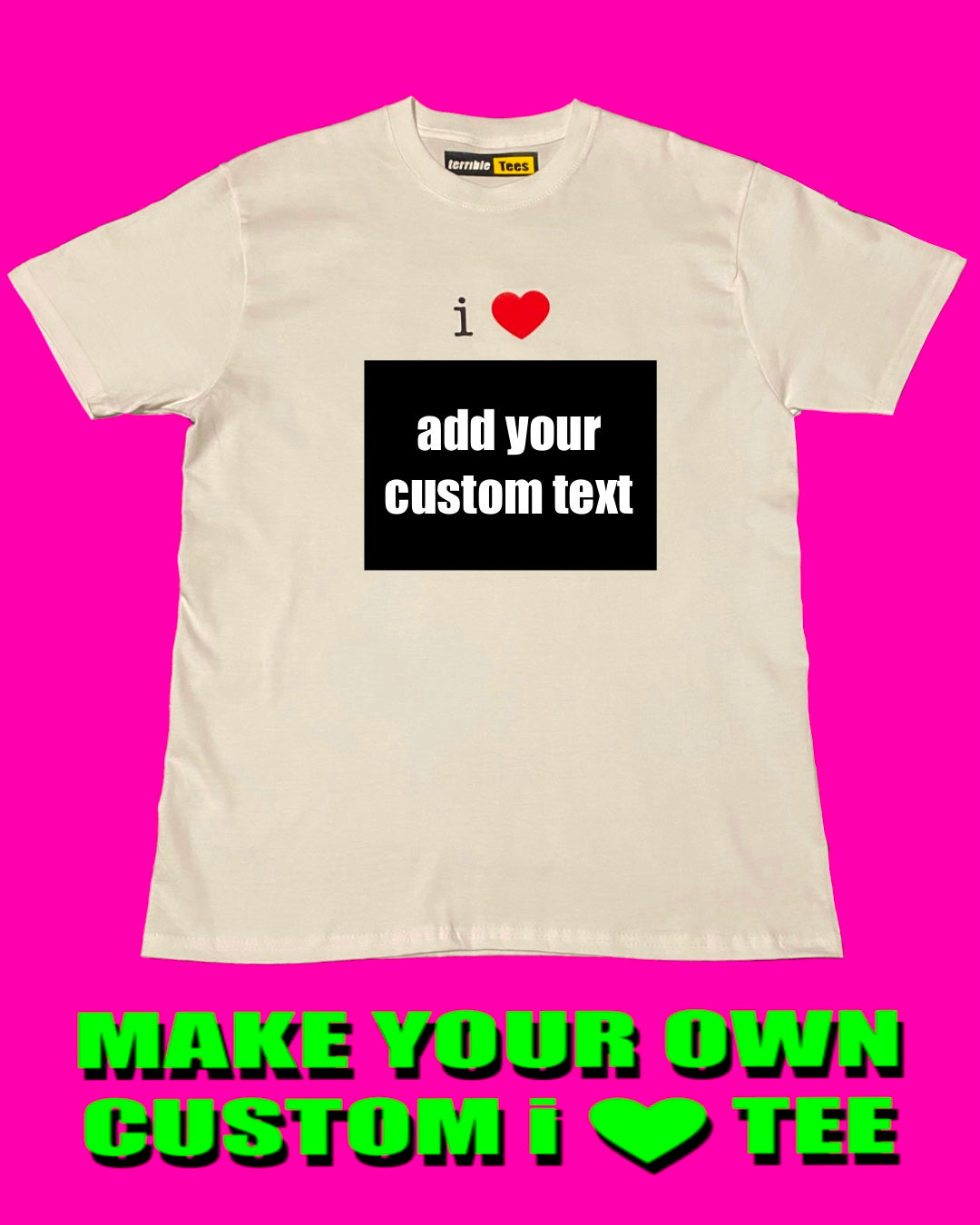 custom i heart tees