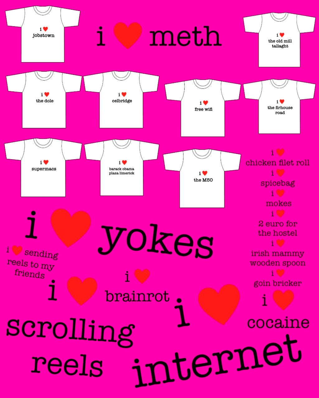 custom i heart tees