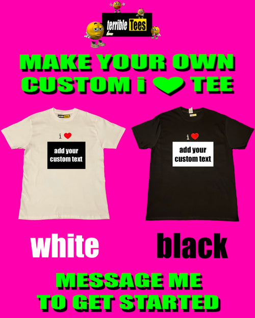 custom i heart tees