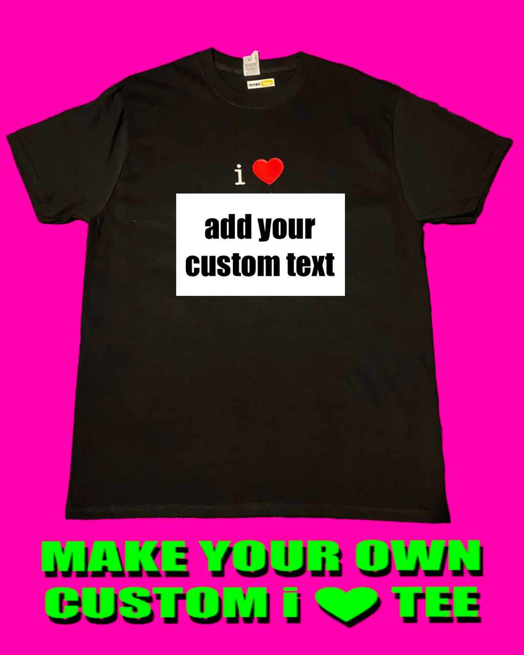 custom i heart tees