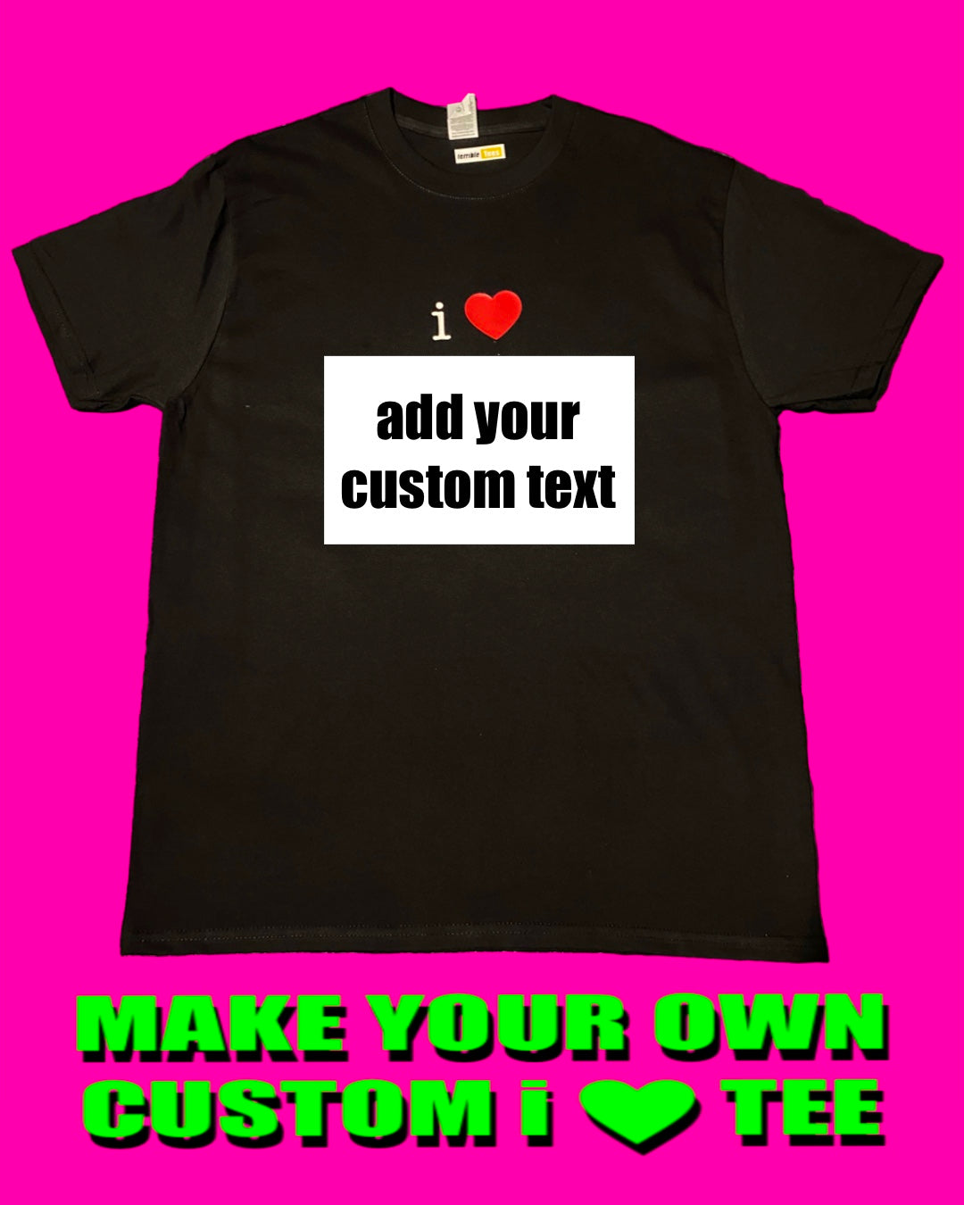 custom i heart tees